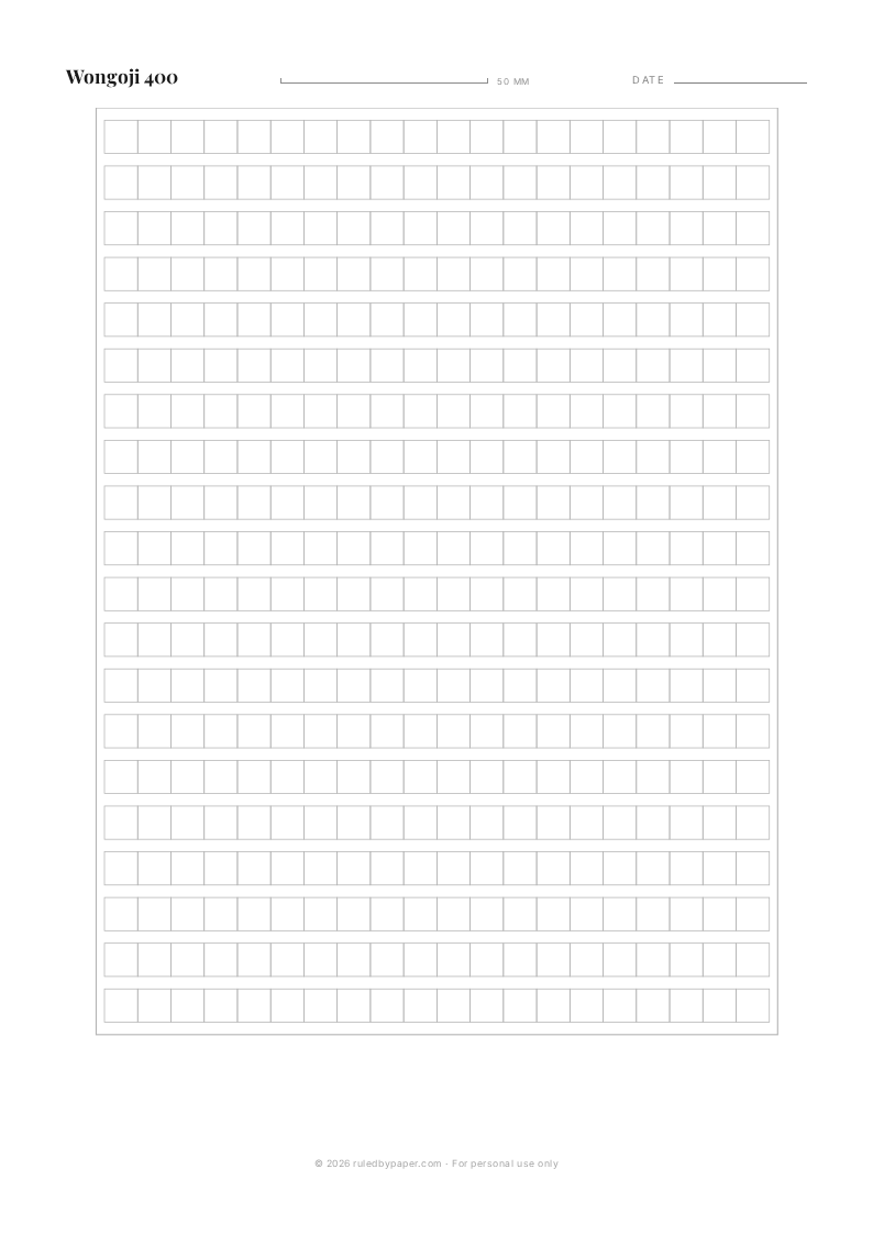 Printable wongoji 400 preview