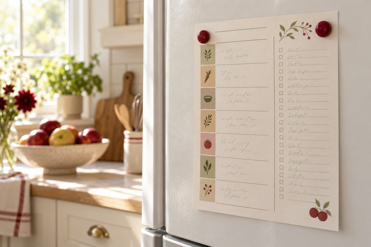 Put the week on the fridge